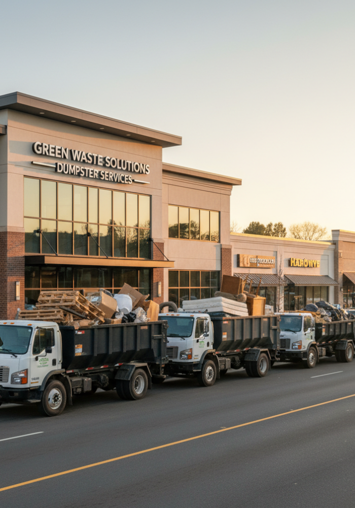 30 Yard Dumpster Installed on Site